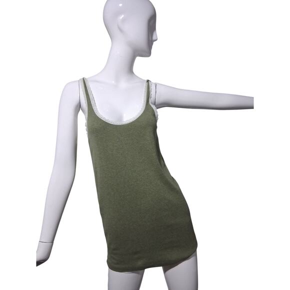 Y2K Vtg Gap Womens size Large Lace Cotton Grungecore Preppy Academia Cami Top - Picture 4 of 12